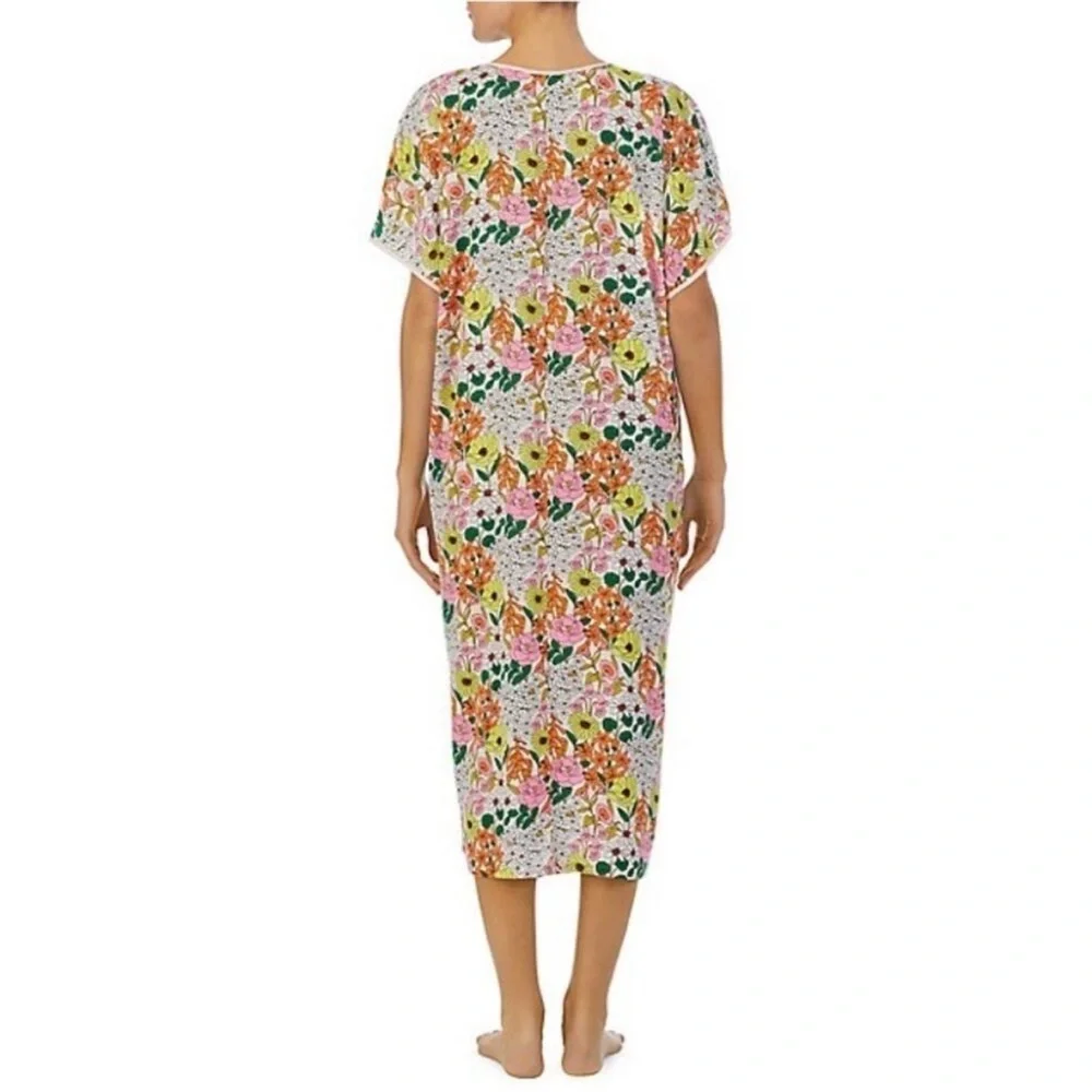 Kate Spade Floral Slit-Hem Caftan kaftan Spring Bounty Print Size medium